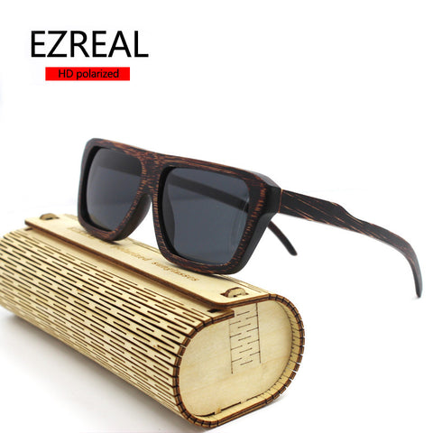 Wooden Bamboo Sunglasses Men Wooden Sun glasses Women Brand Original Wood Glasses masculino