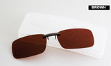 Polarized Clip On Sunglasses Men Driving Night Vision Lens Sun Glasses Anti-UVA UVB women & Man