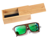 Polarized sunglasses wooden bamboo women men handmade bamboo colored brown color sunglasses