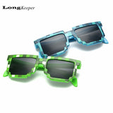 Kids Sunglasses Smaller Minecraft Sunglasses for Children Sun Glasses Mosaic Pixel Eyewares LKP001