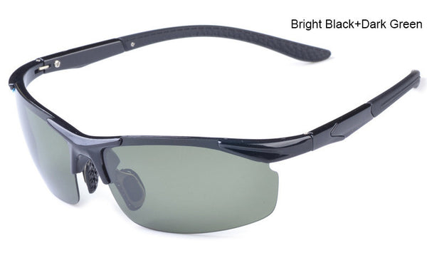 Sport Car Driving Polarized Sunglasses Men Half Frame TR90 Sun Glasses Light-Weight Driver Night Vision