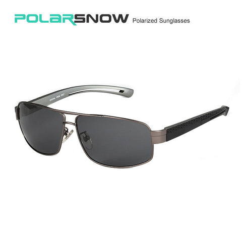 POLARSNOW Polarized Sport Sunglasses Men Brand Alloy Frame Goggle Driving Sun Glasses UV400 Masculino