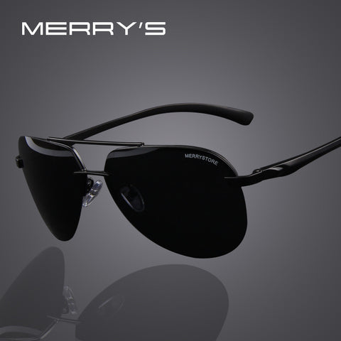 MERRY'S Brand Men 100% Polarized Aluminum Alloy Frame Sunglasses Men's Driving Sunglasses 7 Color