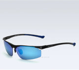 Aluminum Magnesium Men's Sunglasses Polarized Sports Blue Coating Mirror Driving Sun Glasses men 6587