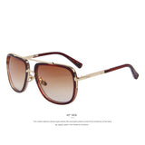 MERRY'S Men Sunglasses Classic Women Brand Metal Square Sun glasses UV400