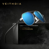 Aviator Sun Glasses Polarized Blue Coating Mirror Driving Men's Sunglasses For Men/Women