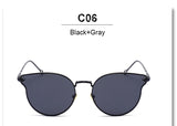 Italy Famous Hipster Brand Women Sunglasses Cat Eye Arrow Shapes Mirror Oval Cateye Men Sun glasses