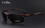 MERRYSTORE Men Brand Aluminum Alloy Polarized Sunglasses Alloy Ultralight Frame Man Polarization Glasses Sports Sunglasses