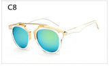 So Real sunglasses cd metal frame reflective mirror glasses men & women couple d style Brand