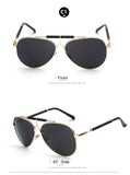 Leather Men Sunglasses Metal Frame Men's Glasses Sunglasses UV400