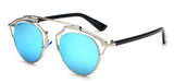 BOUTIQUE that cat's eye sunglasses glass Shades women men sun lenses frames Goggles Metal