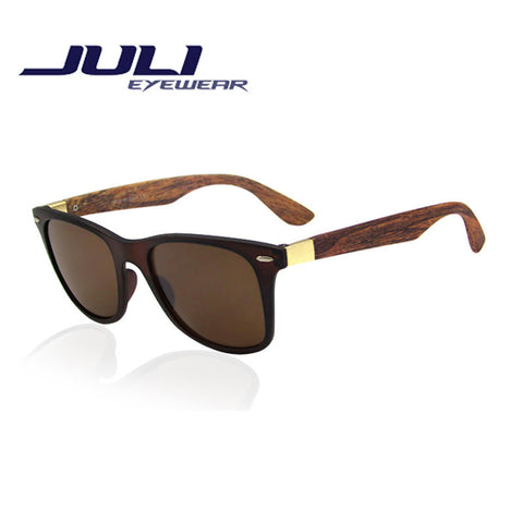 JULI Bamboo Sunglasses Men Wood sunglasses Masculino Wooden Sunglasses Gafas De Sol Femenino 4195C