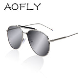 AOFLY Sunglasses Women brand Men Metal sun glasses coating Glasses European style S1731