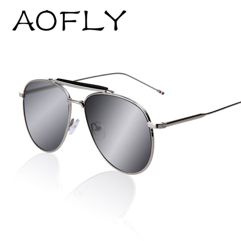 AOFLY Sunglasses Women brand Men Metal sun glasses coating Glasses European style S1731