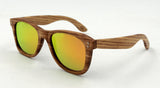 Zebra Wood Sunglasses With Box Handmade Men Fashionable Wooden Glasses Sport Mirror Polarized
