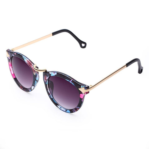 Multicolor Mercury Mirror Glasses Men Sunglasses Women Coating Sunglass Gold Round