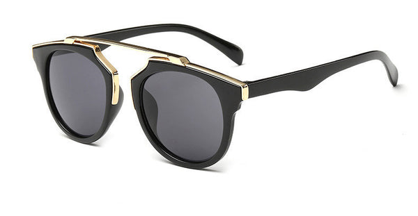 Women brand sunglasses round mirrored shades cat eye glasses ss206