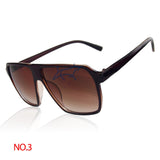 Retro Mens Women's Frame Sunglasses Glasses Leisure Korean Style Reflect Quadrate Lens