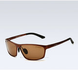 Polarized Aluminum Magnesium Wrap Men's Sun glasses Sport Outdoor Sunglasses Mirror men 6520