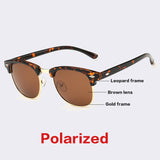 AOFLY CLASSIC Half Metal Sunglasses Men Women Brand Glasses G15 Coating Mirror Sun Glasses PS1580