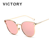 Italy Famous Hipster Brand Women Sunglasses Cat Eye Arrow Shapes Mirror Oval Cateye Men Sun glasses