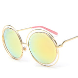 AEVOUGE Sunglasses Women Alloy Round Hollow Frame Good Quality Sun Glasses UV400 AE0175
