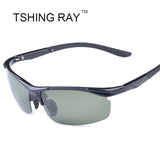 Sport Car Driving Polarized Sunglasses Men Half Frame TR90 Sun Glasses Light-Weight Driver Night Vision