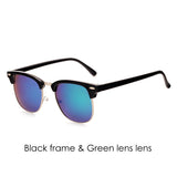 Classic Sunglasses Men Women Brand Half Metal Mirror Sun Glasses Gafas UV400 PA0528