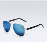 Aviator Sun Glasses Polarized Blue Coating Mirror Driving Men's Sunglasses For Men/Women