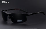 MERRYSTORE Men Brand Aluminum Alloy Polarized Sunglasses Alloy Ultralight Frame Man Polarization Glasses Sports Sunglasses