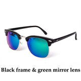 Semi Rimless Classic Shades Mirrored Coating UV400 Sunglasses Men Women Brand Sun Glass 3016 E1580