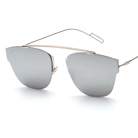 Minimalist Frame Glasses Vintage Sunglasses Women Men Brand