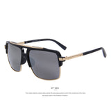 MERRY'S Men Square Sunglasses Women Classic Brand Sunglasses Double-Bridge Shades UV400