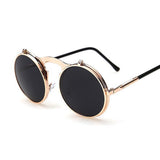 VINTAGE women STEAMPUNK SUNGLASSES round steam punk Men Retro SUN GLASSES sunglasses women
