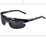 Mincl/sports polarized sunglasses mirror driver driving mirror aluminum magnesium box sunglasses glasses