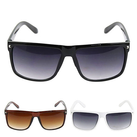 Vintage Retro Women's Men's Rivet Plastic Square Frame Sunglasses Shades 7GF3