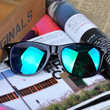 UV protection unisex sunglasses wide frame Eyeglass women & men Retro sunglass FY*HM590W#Y5