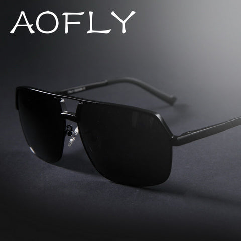 AOFLY Aluminum Magnesium Polarized Men's Sunglasses Square Sun glasses Driving outdoor Sports Goggle AF8001